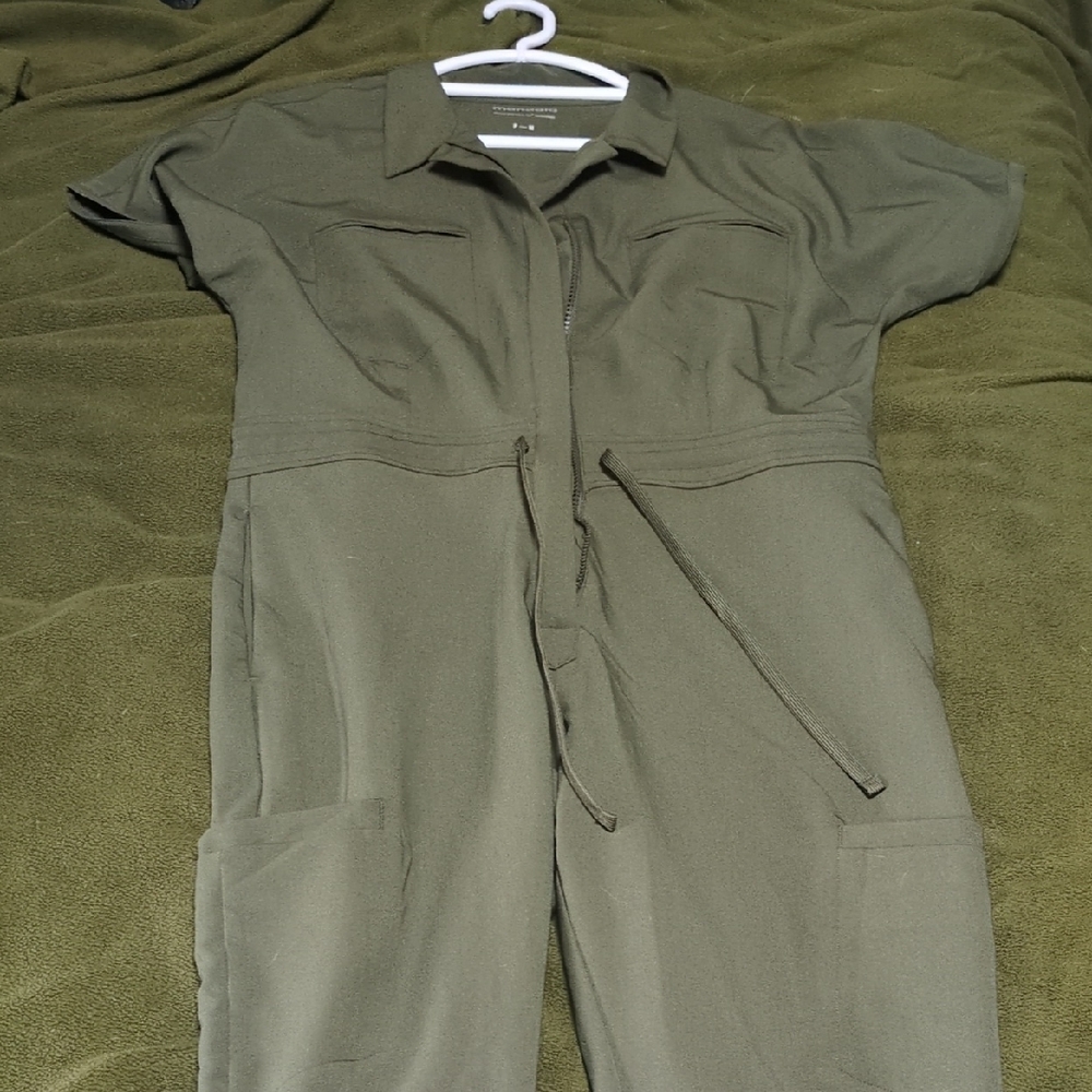 Mandala Scrubs One Piece Zip Up Short Sleeve With Collar